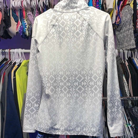 NIKE Pro Half zip pull over performance hoodie slicer grey size large like new - Picture 8 of 8